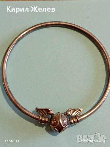 Сребърна гривна Pandora Moments Harry Potter със закопчалка златен снич 30847, снимка 6 - Гривни - 52918610