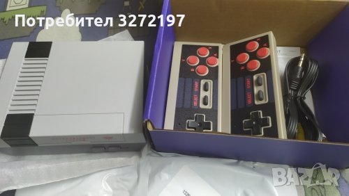 NES620 Video Game Console AV2.4G,игрова конзола 640 игри без повторения+2 безжични джойстка, снимка 3 - Други игри и конзоли - 41081500