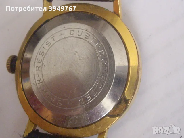 Стар мъжки позлатен часовник., снимка 2 - Мъжки - 55742272