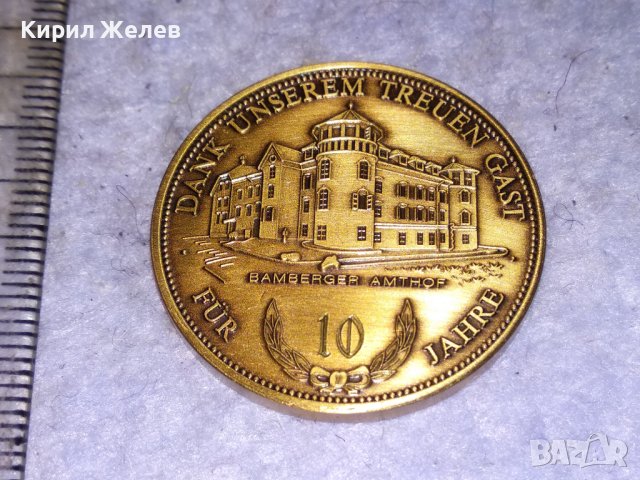 КРАСИВ ЮБИЛЕЕН КОЛЕКЦИОНЕРСКИ ПЛАКЕТ АВСТРИЯ ГРАДСКА ЦЪРКВА ДВУСТРАНЕН 38552, снимка 2 - Антикварни и старинни предмети - 41512100