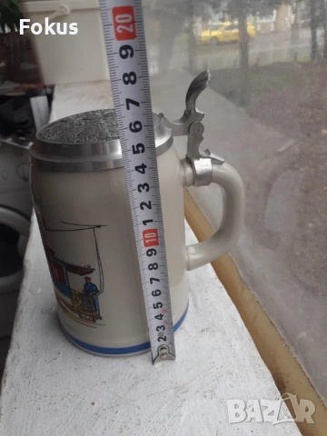 Стара немска халба за бира порцелан Мюнхен, снимка 7 - Антикварни и старинни предмети - 53431677