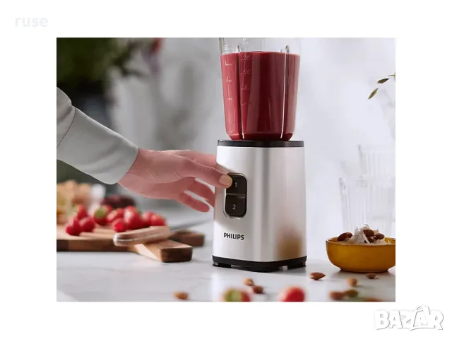 НОВИ! Блендер Philips с чаша и приставка чопър, снимка 7 - Блендери - 54676864