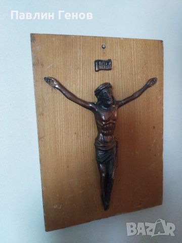 Стар кръст , Исус Христос 27.5х20см, снимка 9 - Антикварни и старинни предмети - 41393706