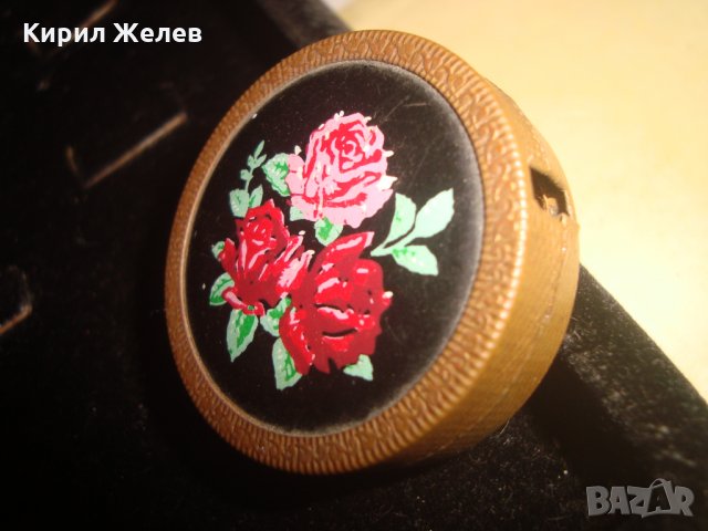 АРТ ДЕКО СТАРА БРОНЗОВА КУТИЙКА от МИНИ ДАМСКА РУЛЕТКА ШИВАШКИ МЕТЪР ФЛОРАЛНИ МОТИВИ РЯДКА 2656, снимка 5 - Антикварни и старинни предмети - 34479515