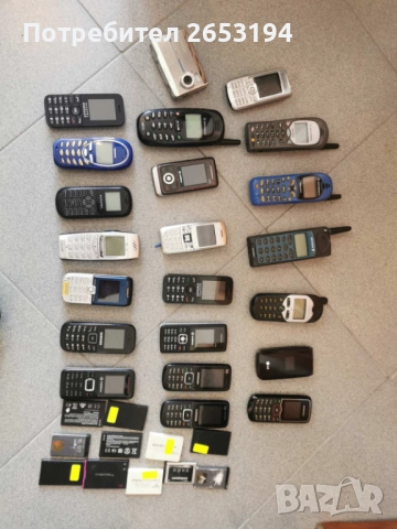 Голям Лот телефони различни марки.
