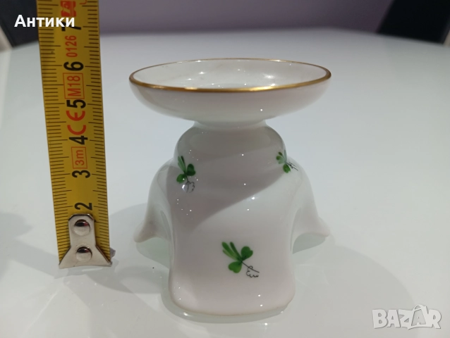 Красив порцеланов свещник маркиран , снимка 2 - Статуетки - 52540726