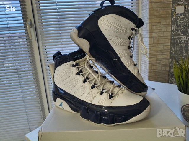 Мъжки маратонки -Air Jordan 9 Retro "Powder Blue" , снимка 10 - Спортни обувки - 52677759