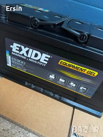 Гелов Акумулатор EXIDE ES900 GEL 80Ah
(Много малко са ползвани) 
(Свалени от нови Кемпери), снимка 5 - Къмпинг мебели - 56096536