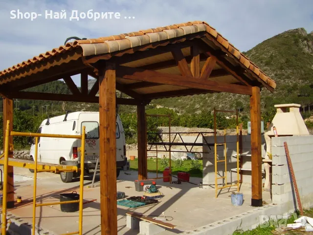 Покриви Навеси Строителство от Дърво, снимка 2 - Ремонти на покриви - 47998903