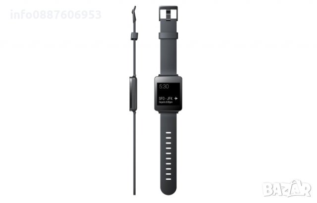 Смарт LG G Watch (W100) Titanium - | Always-on display | Snapdragon™ | Android Wear 2 |  IP67 | Wi-F, снимка 11 - Смарт часовници - 34648375