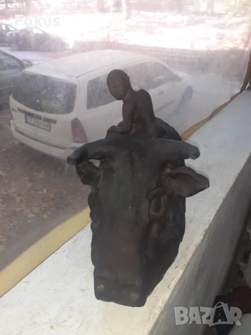 Страхотна голяма гипсова склуптура фигура статуя композиция, снимка 3 - Антикварни и старинни предмети - 53364105