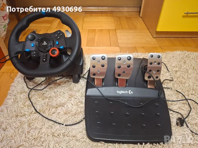 Волан и педали за компютър, снимка 2 - Джойстици и геймпадове - 55817323