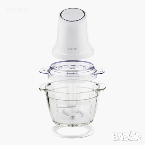 Мини чопър Muhler MCH-5088 – Мели, реже и пасира за секунди, снимка 2 - Чопъри и пасатори - 52687537