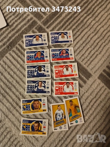 лот от стикери foot court eurocup 2024 fyre , снимка 15 - Колекции - 53541517