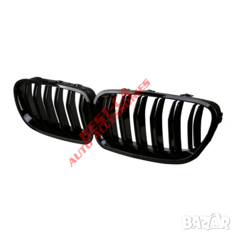 Черни двойни бъбреци пиано лак БМВ BMW 5-та серия F10 F11 2010 - 2016, снимка 2 - Аксесоари и консумативи - 44655322