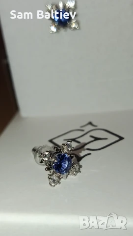 Комплект Сребърно колие и обеци, снимка 4 - Бижутерийни комплекти - 50898563