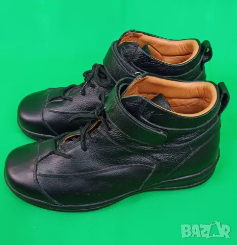 41 Много широки ортопедични обувки от естествена кожа, снимка 2 - Дамски обувки на ток - 50255539