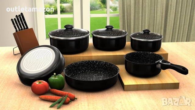 Комплект съдове за готвене Herzberg