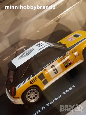 Renault 5 turbo 1981.Rally Monte Carlo. Ragnotti - Andrie.1.43 ixo /Deagostini ., снимка 8 - Колекции - 41967290