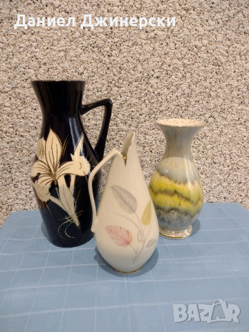 Три стари вази , снимка 1 - Вази - 44764797