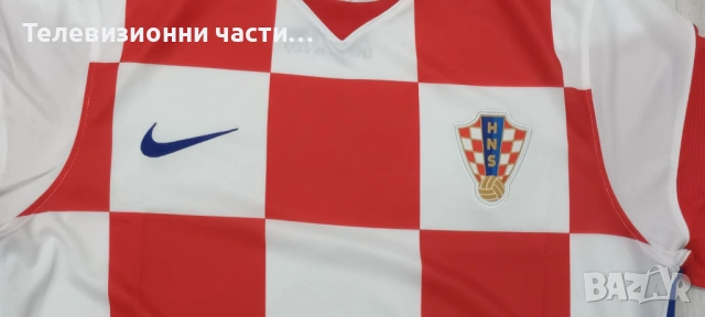 Чисто нова оригинална футболна тениска Хърватия домакински екип 2020/2021 Nike CD0695-100 размер XL, снимка 4 - Спортни дрехи, екипи - 53303680