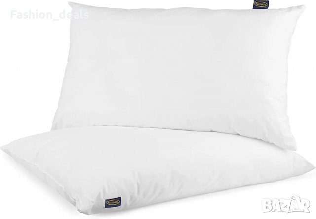 Нови 2 броя удобни възглавници с мек пълнеж за легло спане сън спалня