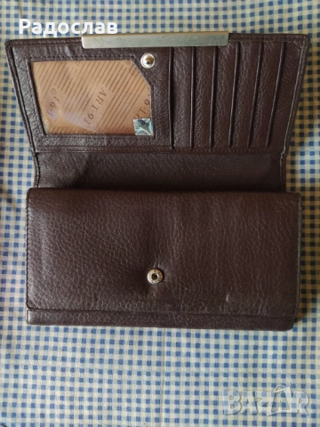 ART- 93 голям портфейл от естествена кожа , снимка 2 - Портфейли, портмонета - 53060870