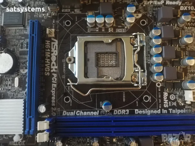 Дънна платка ASRock H61M-HVGS Socket LGA1155 , снимка 7 - Дънни платки - 47981009