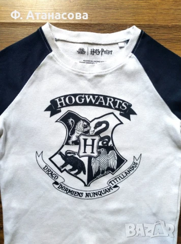 Оригинален кроп топ блуза Хари Потър Harry Potter Hogwarts, размер S, снимка 6 - Блузи с дълъг ръкав и пуловери - 51248932