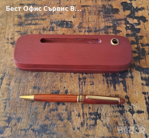 химикалка махагонова в махагонова дървена кутия, снимка 3 - Други - 52167295