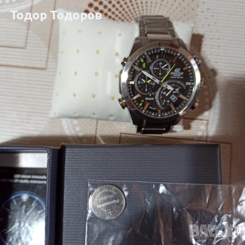 Соларен часовник casio edifice  EQB-500, снимка 5 - Друга електроника - 52881335