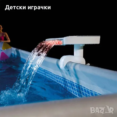 Разпръсквач за басейни Intex 28089, LED осветление, PVC, 4 цвята, универсален, снимка 1