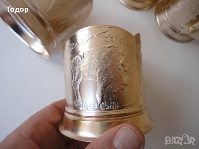 Комплект подстакани подстакан Зубър СССР, снимка 5 - Колекции - 50471881