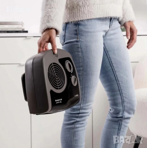 Вентилаторна печка Taurus CA-2400 – вентилаторен отоплител 2400W с 2 степени на мощност , снимка 4 - Друга електроника - 52933445