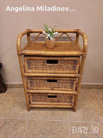 Етажерки и масичка от ратан, снимка 10 - Етажерки - 53825511
