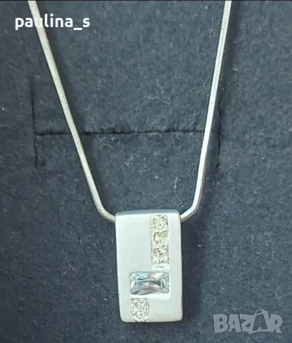 Два броя / Сребърна висулка с розов корал и циркон / проба 925 / , снимка 11 - Колиета, медальони, синджири - 42337886