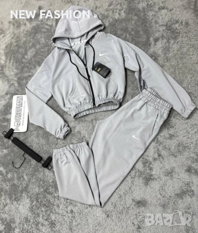 Разпродажба ✨ Дамски Памучен Екип - Сив ✨ Nike 
