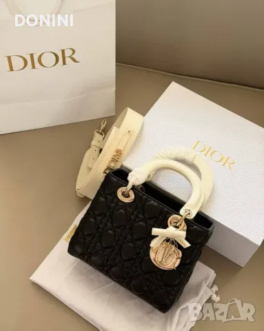 Christian Dior Дамска чанта, кожа, снимка 7 - Чанти - 56347456
