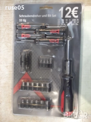 Отвертка и комплект битове 33 части нови