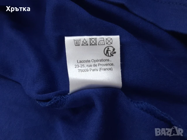 Lacoste Pima Cotton - Оригинална мъжка тениска с яка размер XL, снимка 9 - Тениски - 51071013