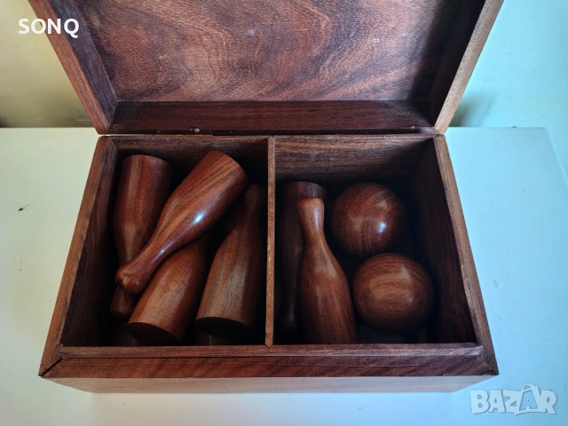 Уникална Стара Игра Мини - Боулинг, снимка 6 - Антикварни и старинни предмети - 53838716