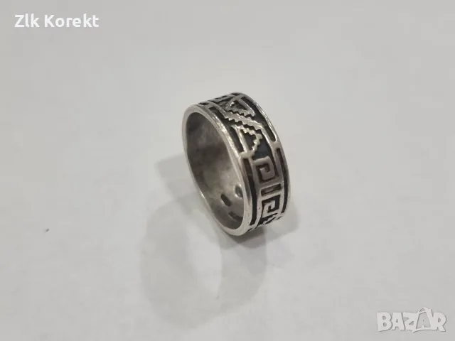 Сребърен пръстен- хълка, снимка 7 - Пръстени - 55953795