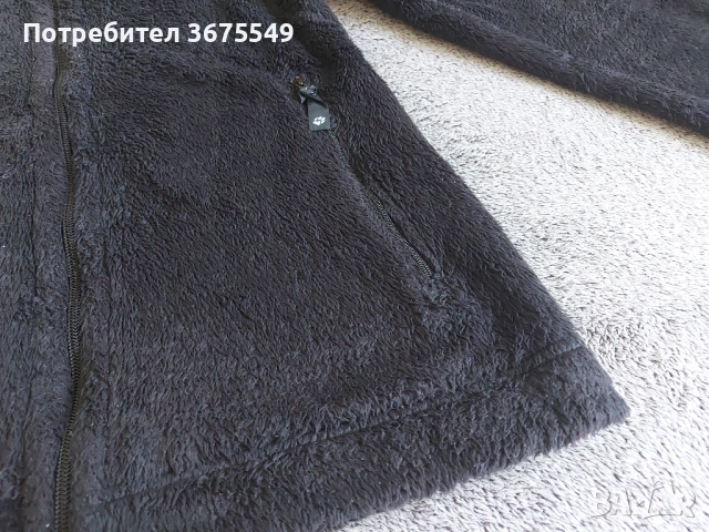 Дамско горнище Jack Wolfskin fleece - размер S, снимка 2 - Блузи с дълъг ръкав и пуловери - 53478921