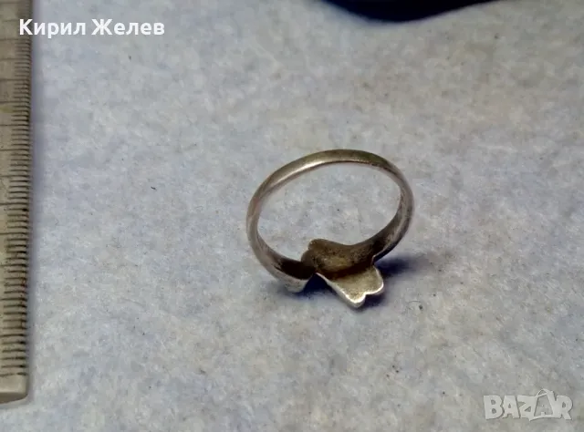 СТИЛЕН АРТ ДИЗАЙН СРЕБЪРЕН ПРЪСТЕН СРЕБРО 925 ПРОБА РЪЧНА РАБОТА 49887, снимка 3 - Пръстени - 49757495