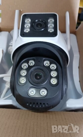 8MP Двойна Smart WiFi безжична IP камера ICSEE с нощно виждане, снимка 4 - IP камери - 52084676