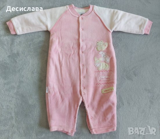 Бебешки гащеризон за момиченце размер 6-9 месеца, снимка 1