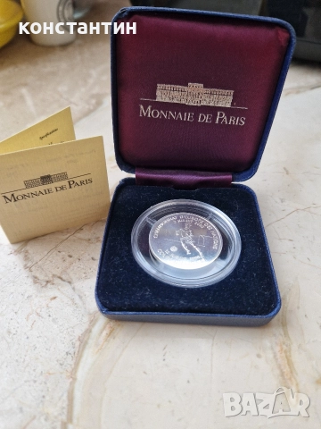 сребърна монета 1 франк 2000г футбол