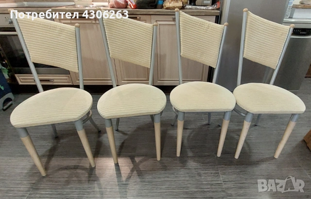 Комплект маса и 4 стола, снимка 4 - Маси - 53865577