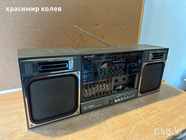 радиокасетофон "SHARP GF-7850", снимка 3 - Радиокасетофони, транзистори - 53259464