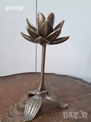 Бронзов свещник цвете  19/1